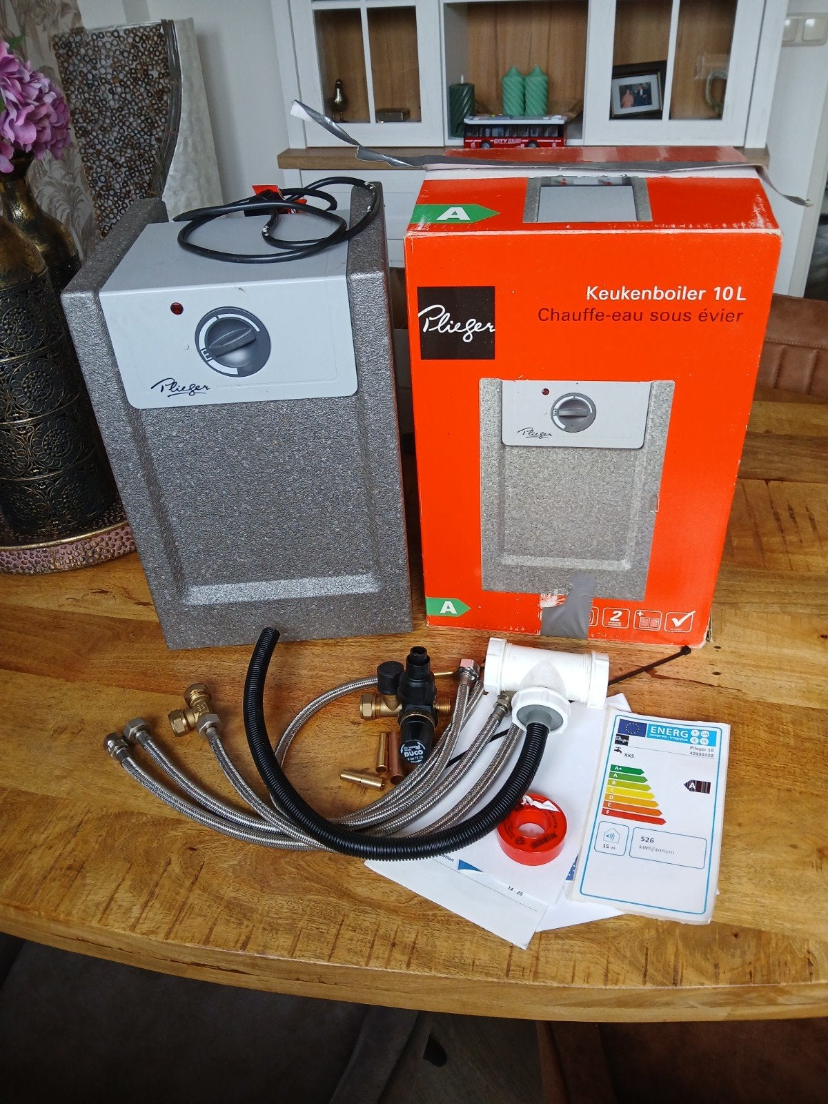 Pliefer boiler 10L, Ophalen, Nieuw, Boiler, Minder dan 20 liter