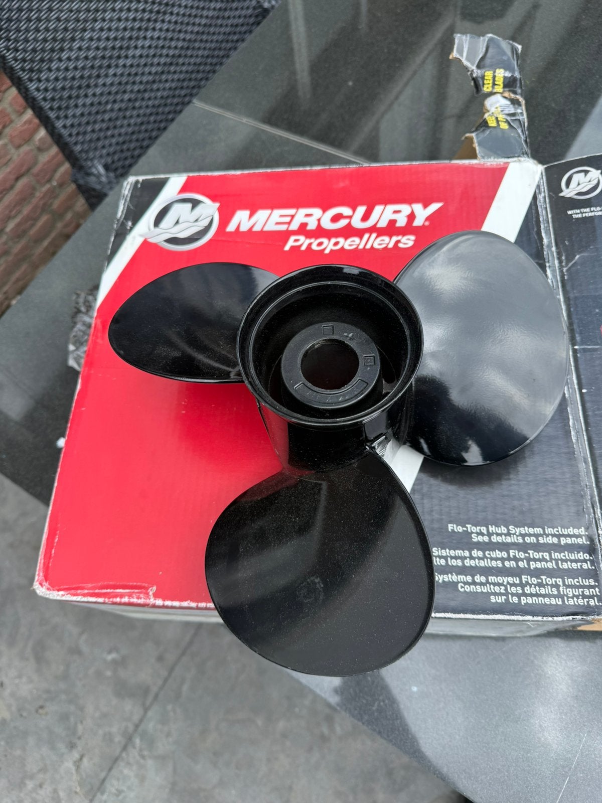 Mercury schroef 13 pitch 60 pk, Ophalen of Verzenden, Zo goed als nieuw, Motor en Techniek, Motorboot