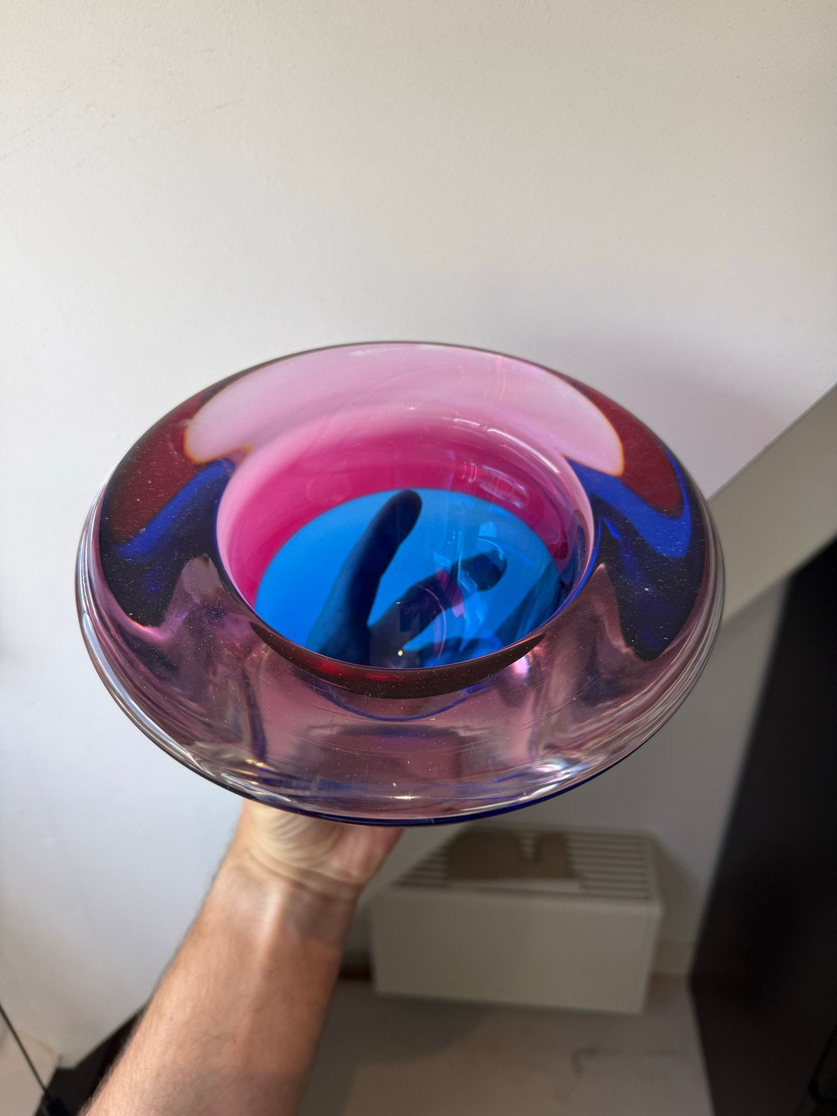 Royal Leerdam Glas - Uniek Roze en Blauw Design, Ophalen