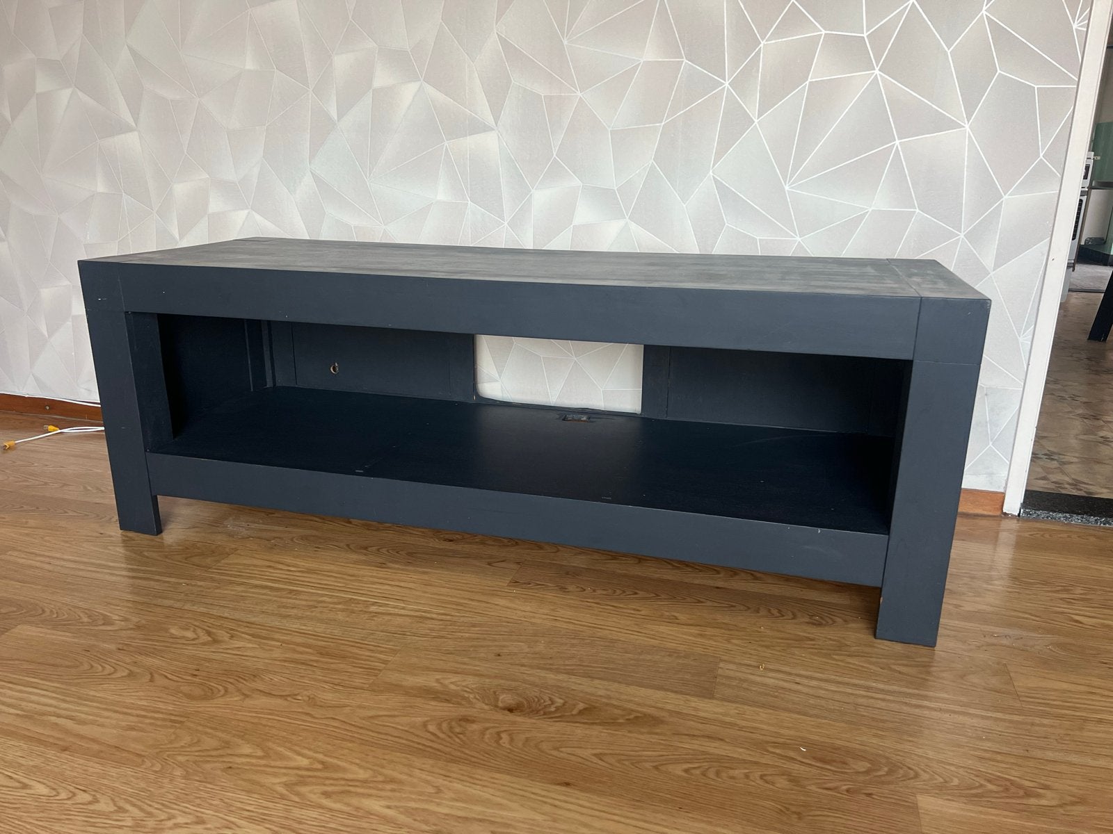 Stevig houten tv meubel, Huis en Inrichting, Ophalen, Gebruikt, 150 tot 200 cm, Minder dan 100 cm