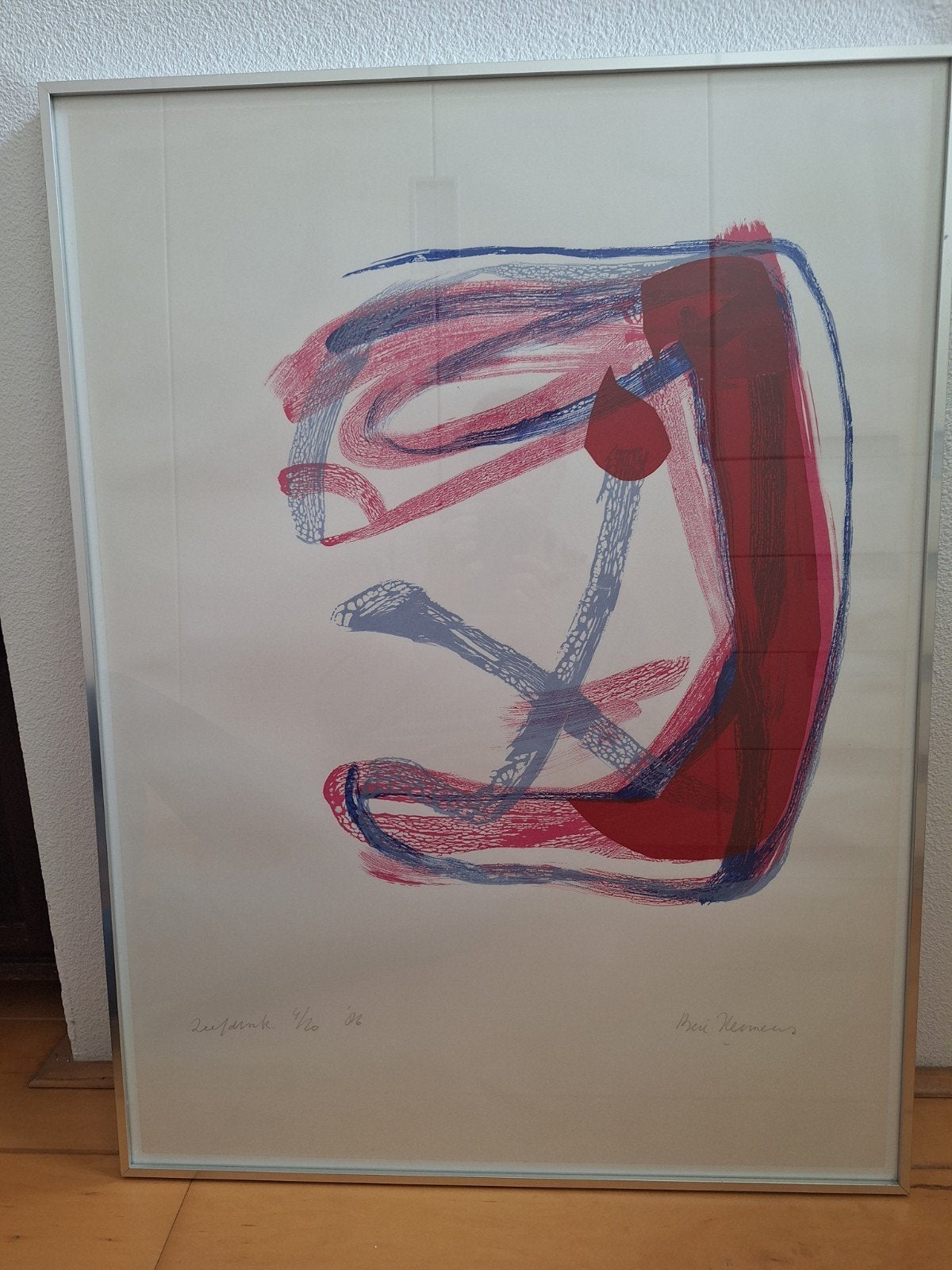 Zeefdruk Bert Hermens (1986), Gelimiteerde oplage, Ophalen, Abstract, Zeefdruk