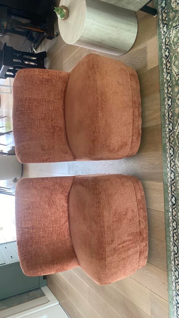 2 x feauteuil, Ophalen of Verzenden, Zo goed als nieuw, Minder dan 75 cm, 50 tot 75 cm