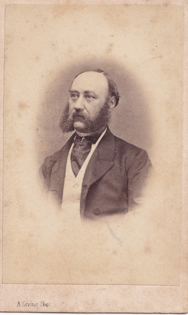 zeer vroege cdv 1863 Albert Greiner Amsterdam met naam, Verzenden, Voor 1940, Gebruikt, Foto
