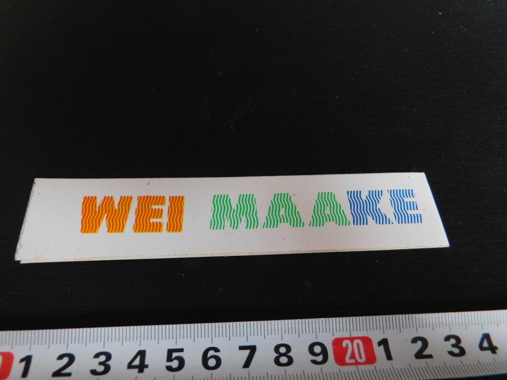sticker Wei maake geen voute, Ophalen of Verzenden, Zo goed als nieuw