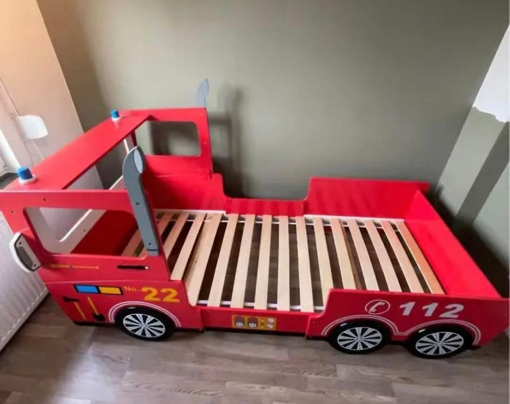 Brandweerbed, Kinderen en Baby's, Ophalen, Gebruikt, 180 cm of meer, 85 tot 100 cm