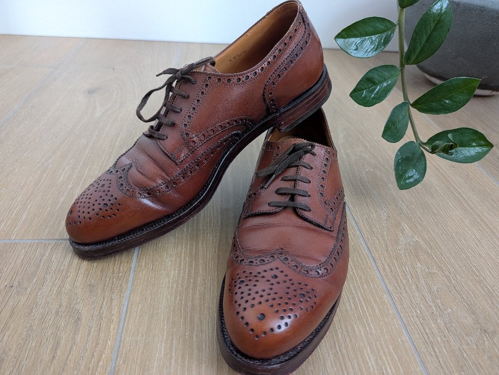 Eduard Meier München x Crockett & Jones - Maat UK 11B, Ophalen of Verzenden, Gedragen, Bruin