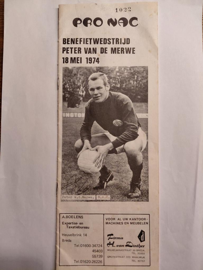 Gezocht Programmaboekje NAC 18-5-1974, Ophalen of Verzenden, Gebruikt, NAC Breda, Boek of Tijdschrift