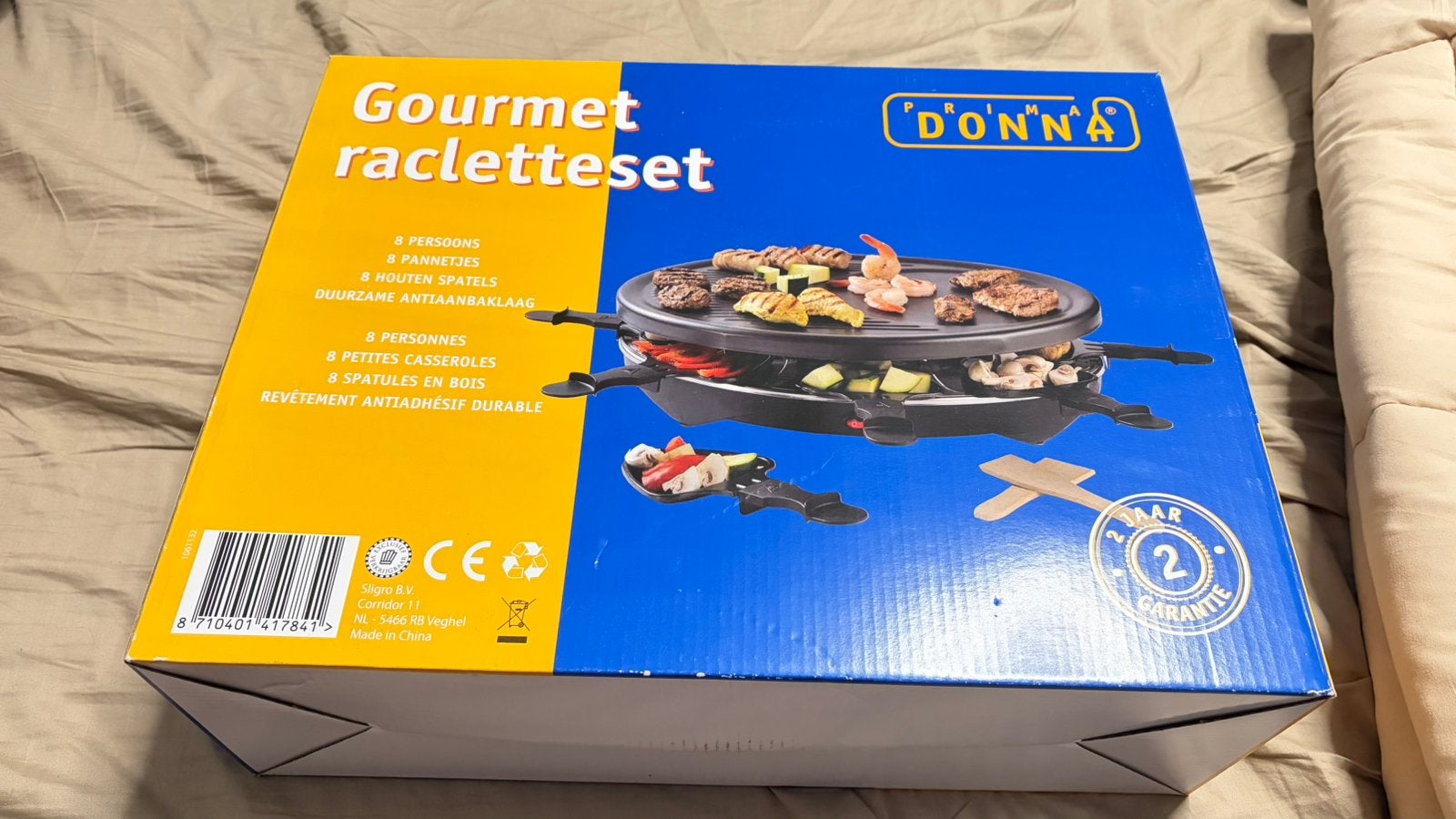 Nieuw donna gourmetstel 8 personen, Ophalen, Nieuw, 8 personen of meer
