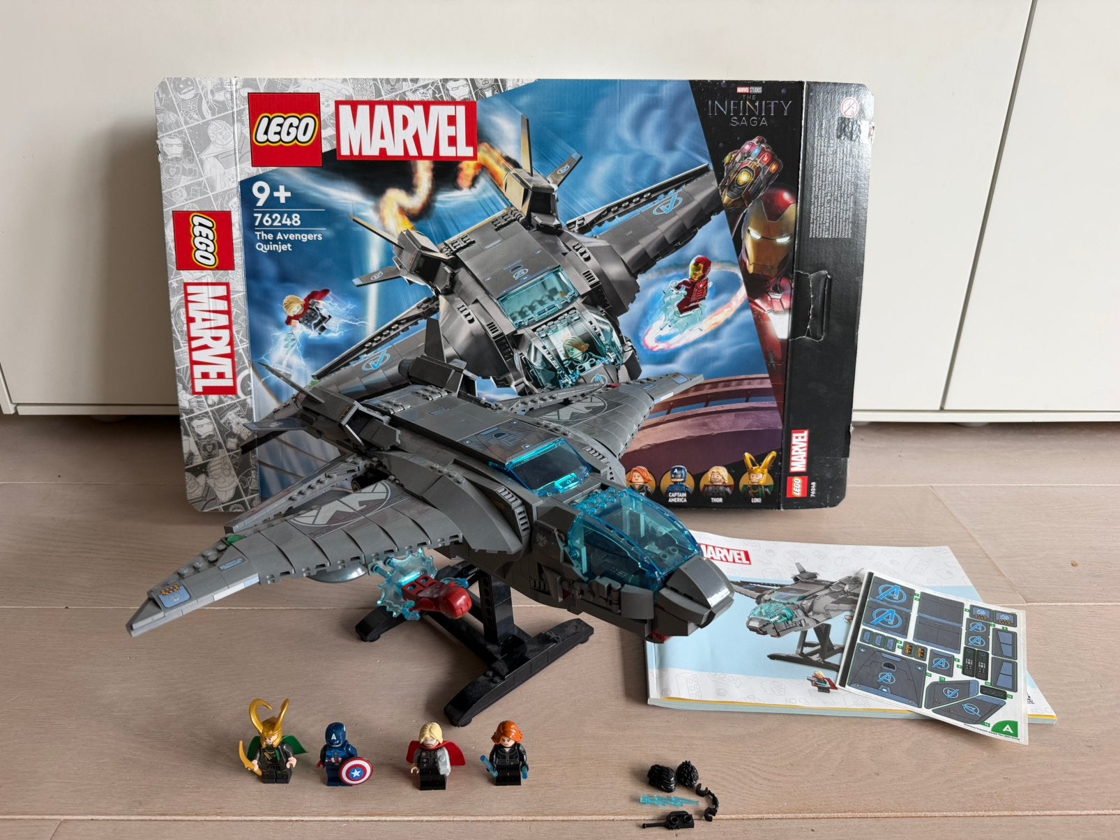 Lego Marvel Avengers Quinjet - 76248, Ophalen, Marvel, Lego, Inclusief accessoires
