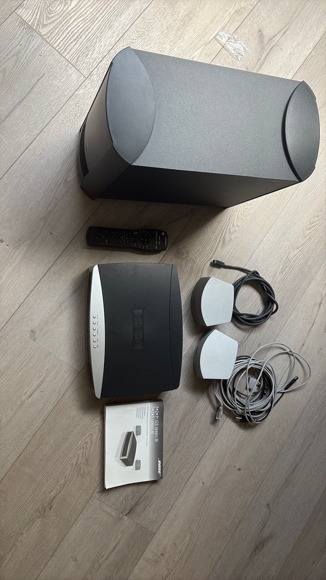 Bose gs serie III 321 cinema set, 70 watt of meer, Zo goed als nieuw, Dvd-speler, Ophalen