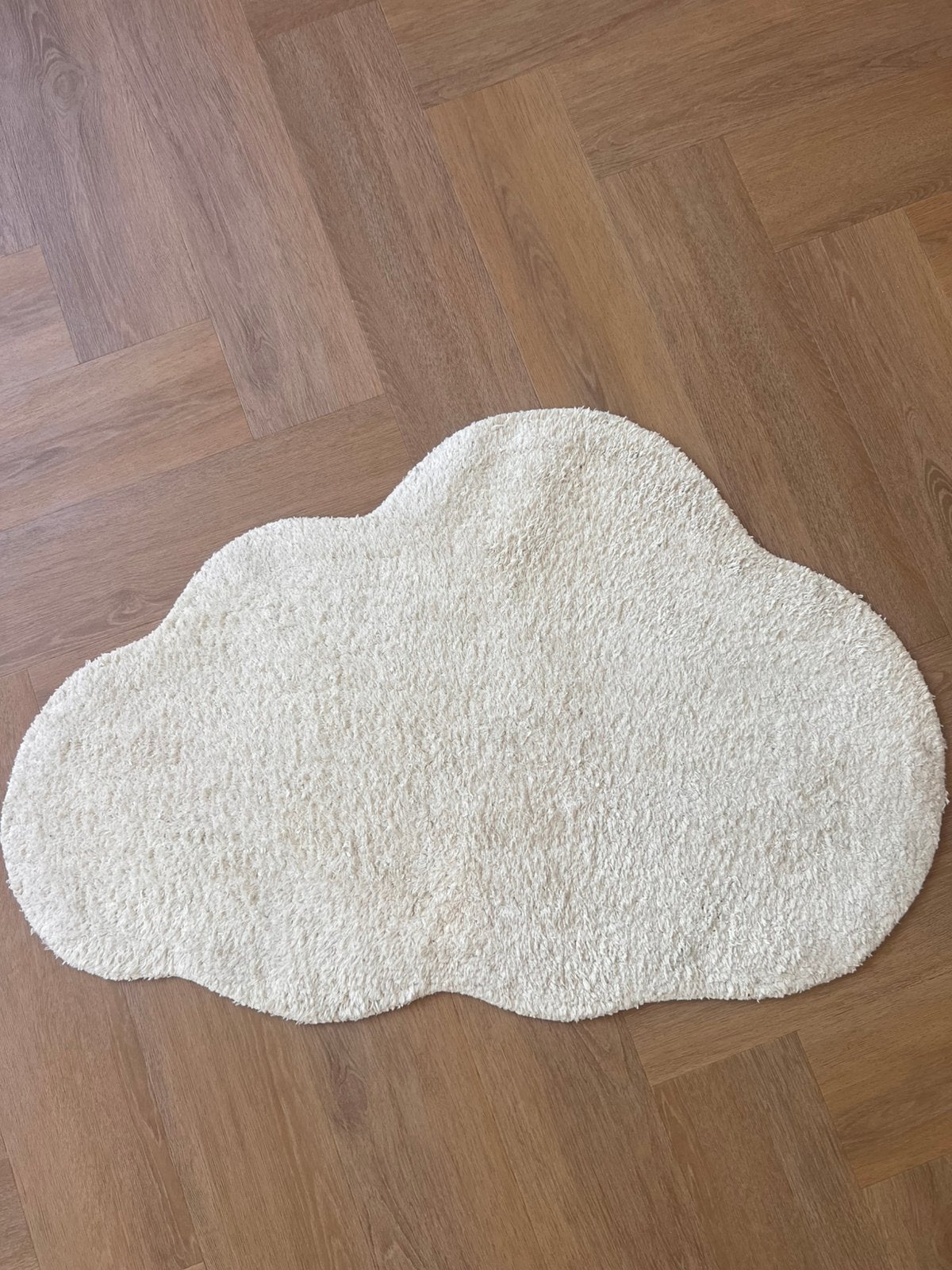Vloerkleed Wolk Wit babykamer, Ophalen of Verzenden, Zo goed als nieuw, Kleed of Kussen