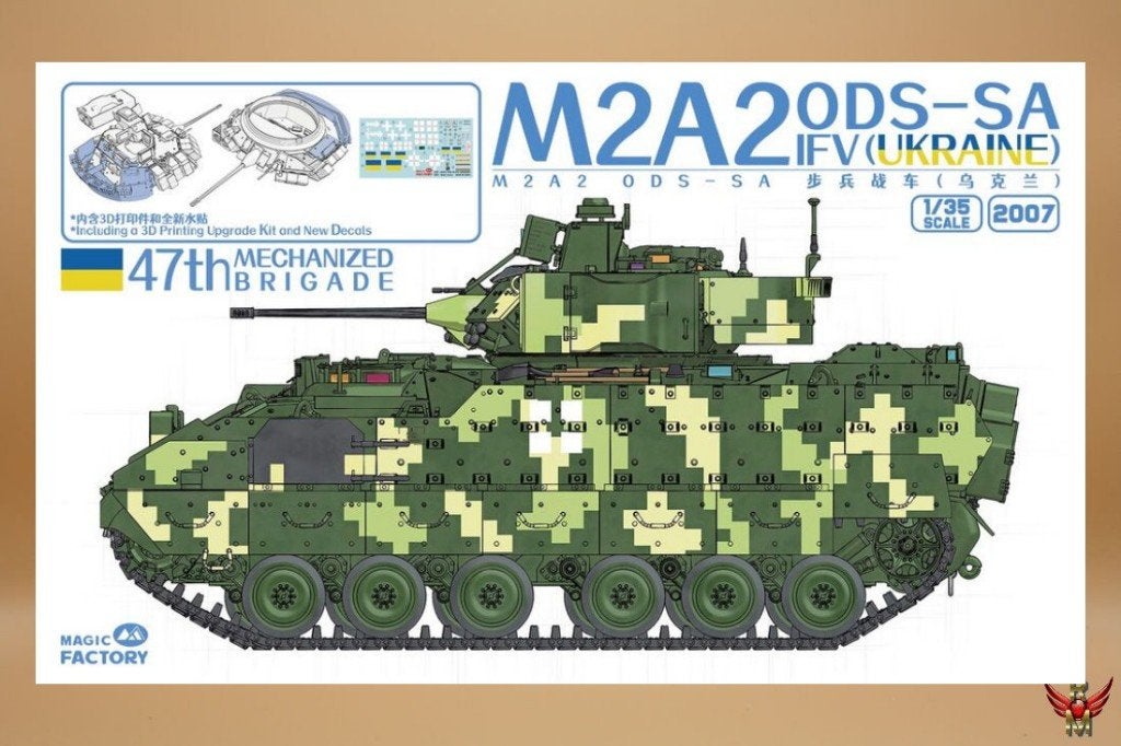 ROWASP OUTLET | Magic Factory 1/35 2007 Bradley M2A2 Ukraine, Overige merken, Magic Factory, Tank, 1:32 tot 1:50