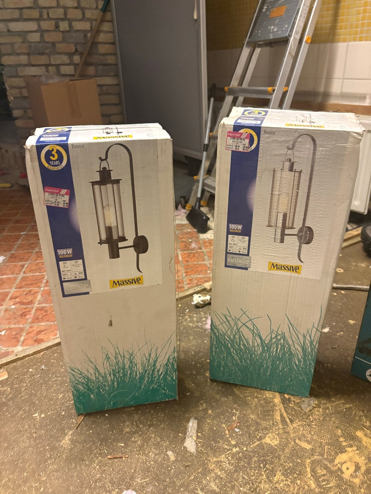 Massive Venice buitenlampen - Nieuw in doos, Metaal, Overige merken, Industrieel, Nieuw