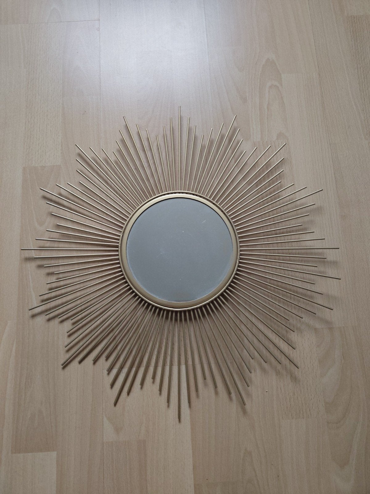 Oud goudkleurige zonnespiegel, Ophalen, Rechthoekig, Minder dan 50 cm, Minder dan 100 cm