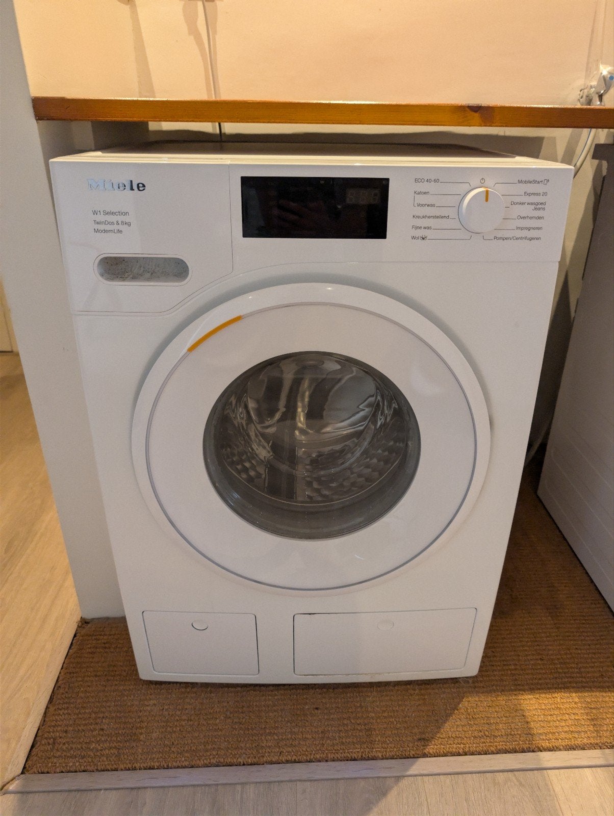 Miele WSD 663 WCS twindos, Ophalen, 1200 tot 1600 toeren, Gebruikt, 8 tot 10 kg