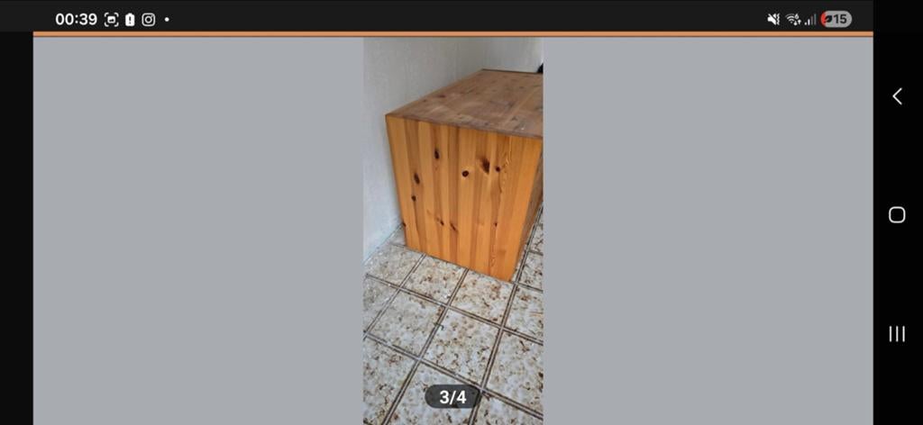 Houten kastje met deurtjes, Ophalen, Gebruikt