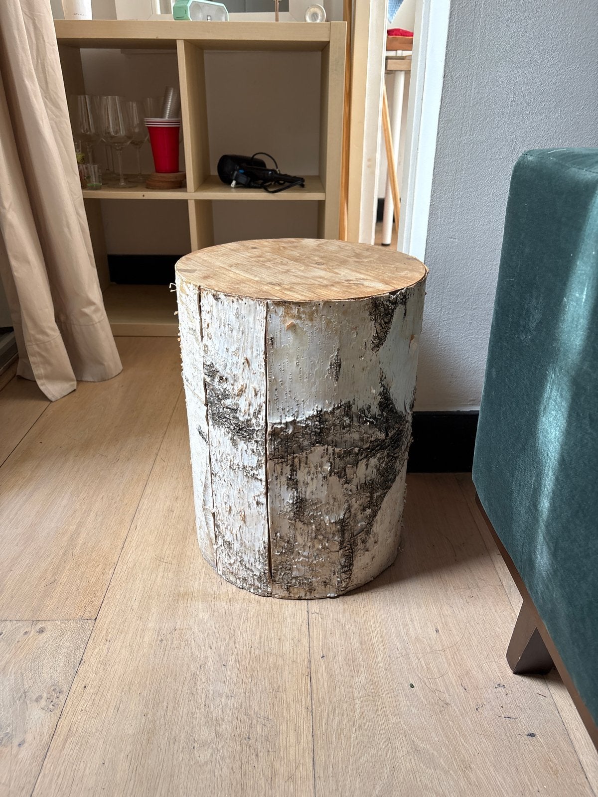Boomstronk bijzettafel - Natuurlijke charme voor elk huis, 45 tot 60 cm, Minder dan 55 cm, Gebruikt, Rond