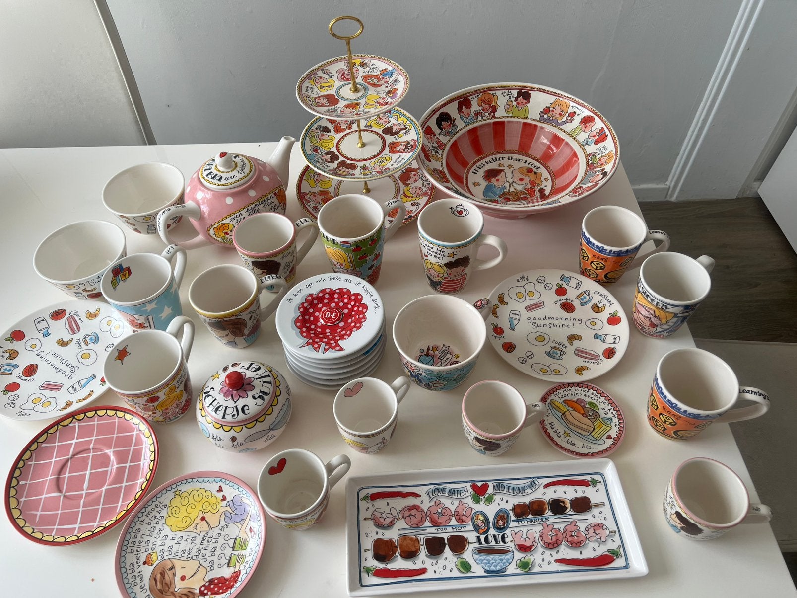 Blond Amsterdam servies (zie de foto), Ophalen of Verzenden