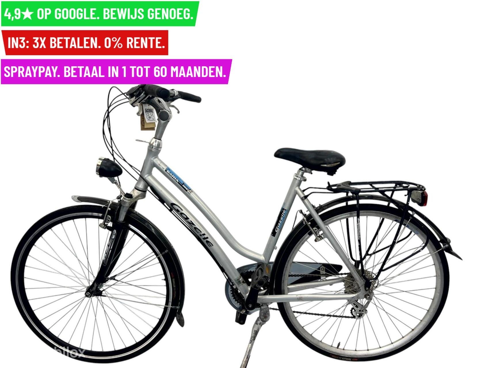 Damesfiets Gazelle Bahia 28"/43cm/24ver - Garantie/Levering, 9713 Bv Groningen, Gebruikt, Gazelle, 56 cm of meer