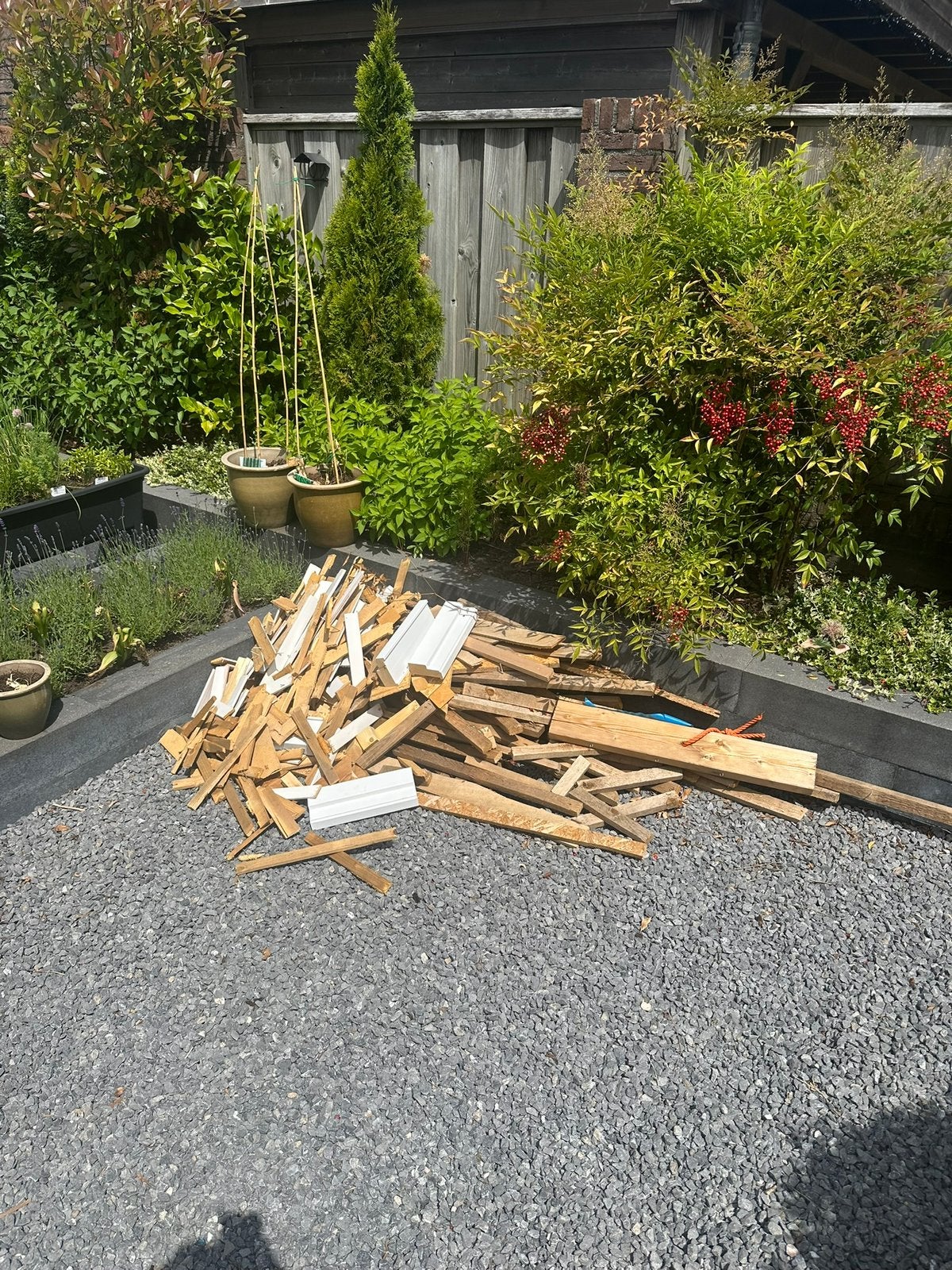 Gratis haardhout, mooi voor het aanmaken, Tuin en Terras, Minder dan 3 m³, Ophalen