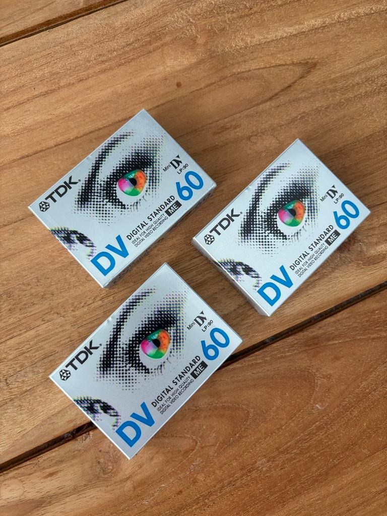 TDK Mini DV 60 Videobanden (3 stuks), Overige merken, Mini dv, Nieuw, Ophalen of Verzenden