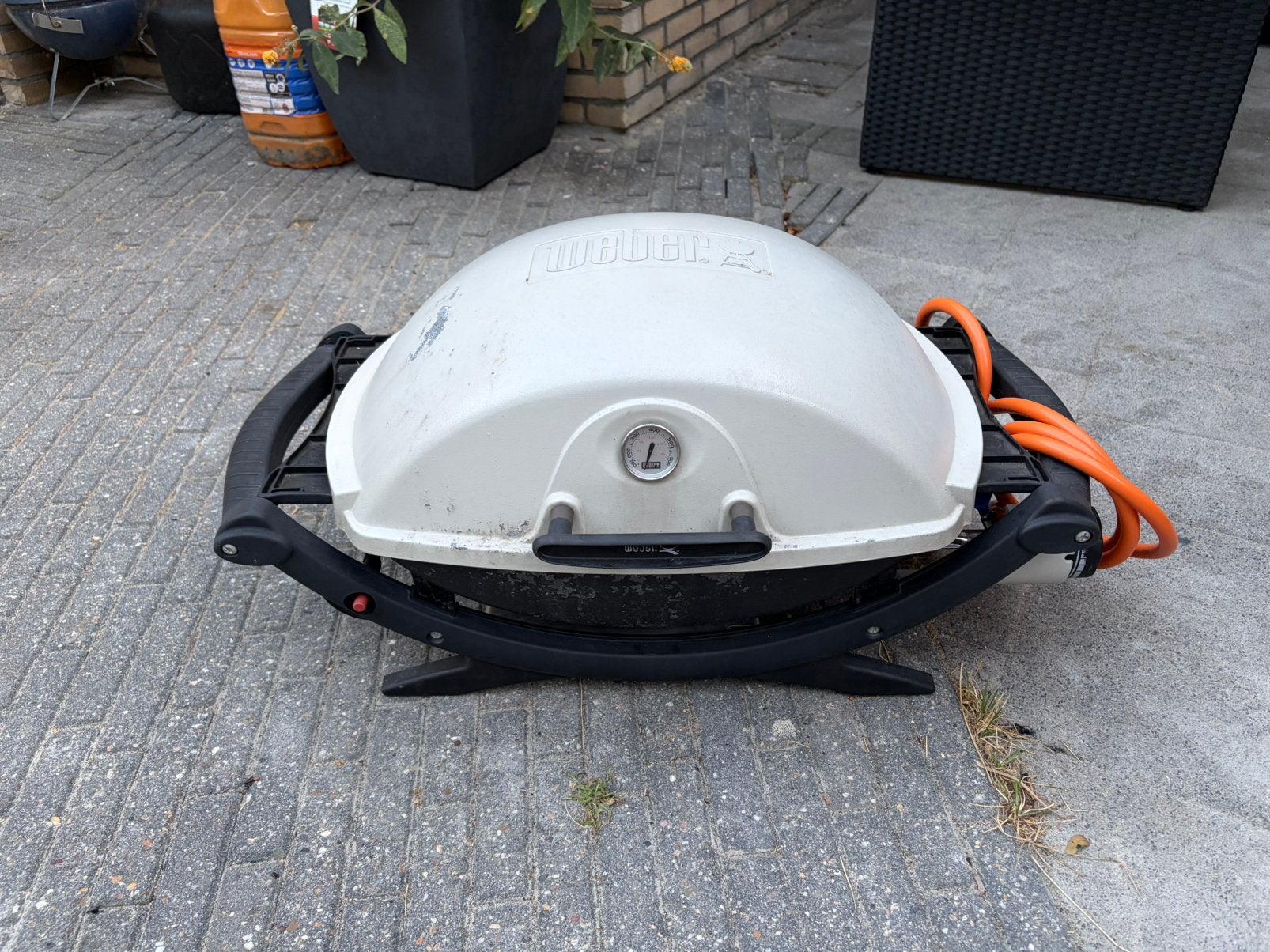Weber q1000, Tuin en Terras, Ophalen, Gebruikt