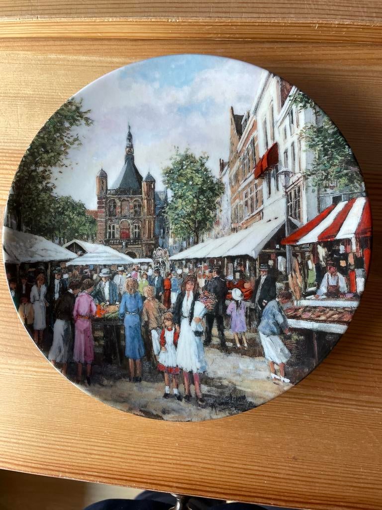 Mosa borden “marktpleinen van Holland’, Ophalen of Verzenden