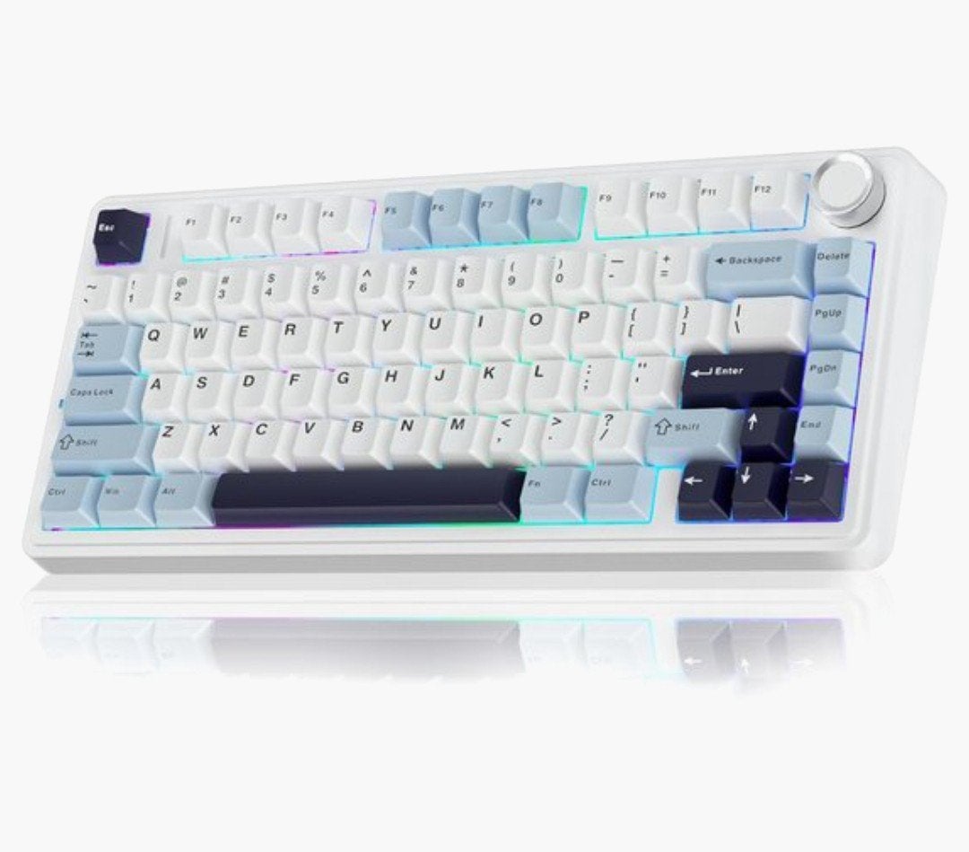 Keycaps Aula F75 - Wit, lichtblauw, donkerblauw, Ophalen of Verzenden, Qwerty, Nieuw, Aula