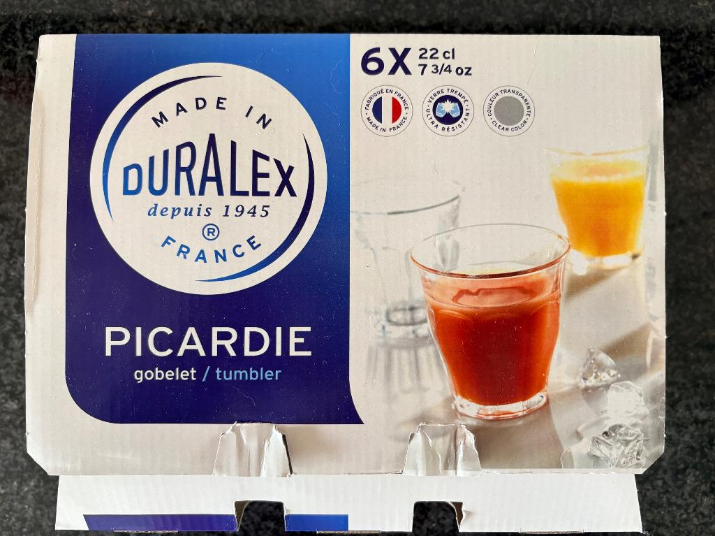 Duralex glazen, Verzamelen, Glas en Borrelglaasjes, Ophalen, Nieuw, Waterglas