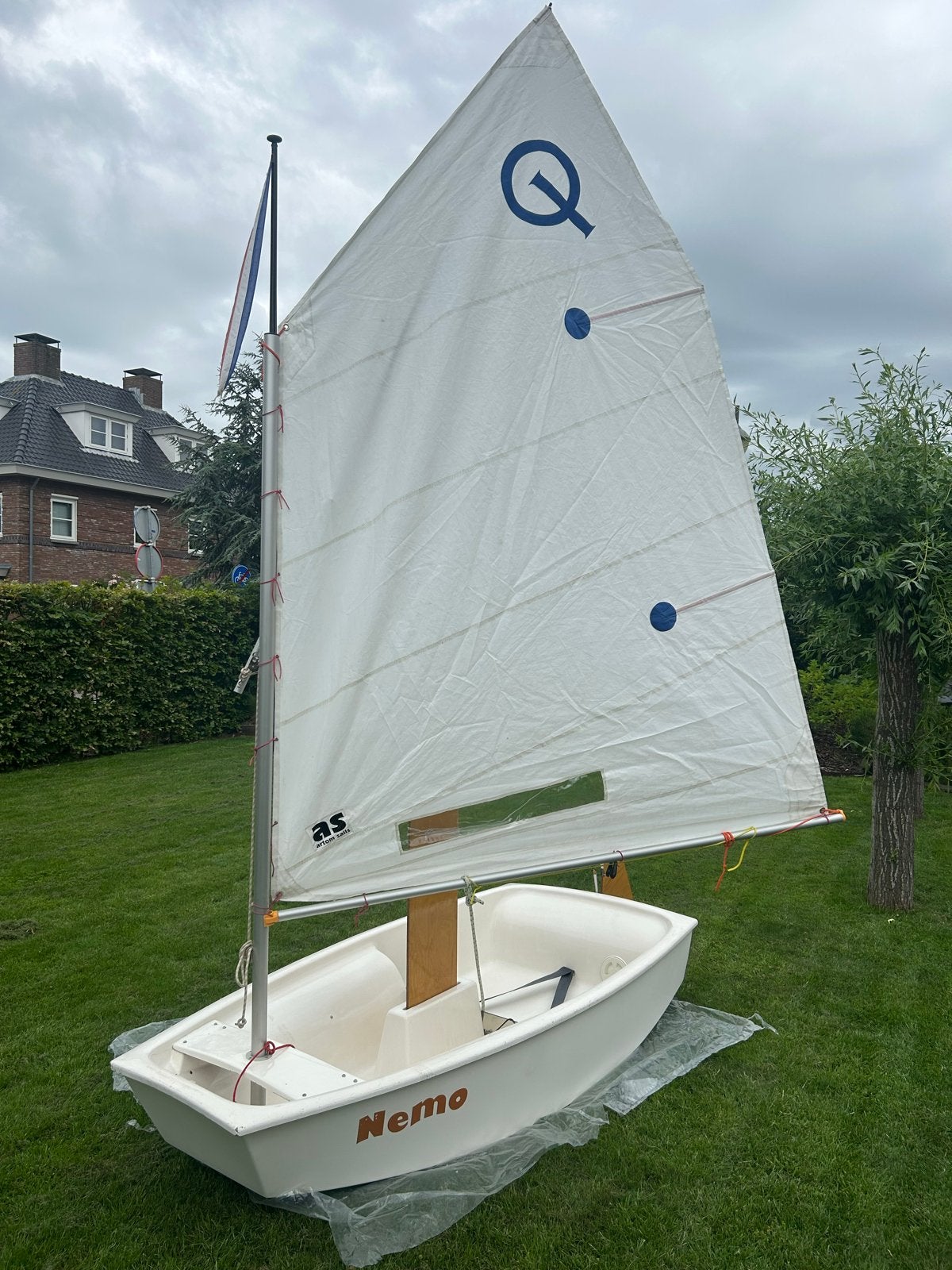 Optimist Zeilboot, Watersport en Boten, Zeilen en Zeiltoebehoren, Ophalen, Gebruikt
