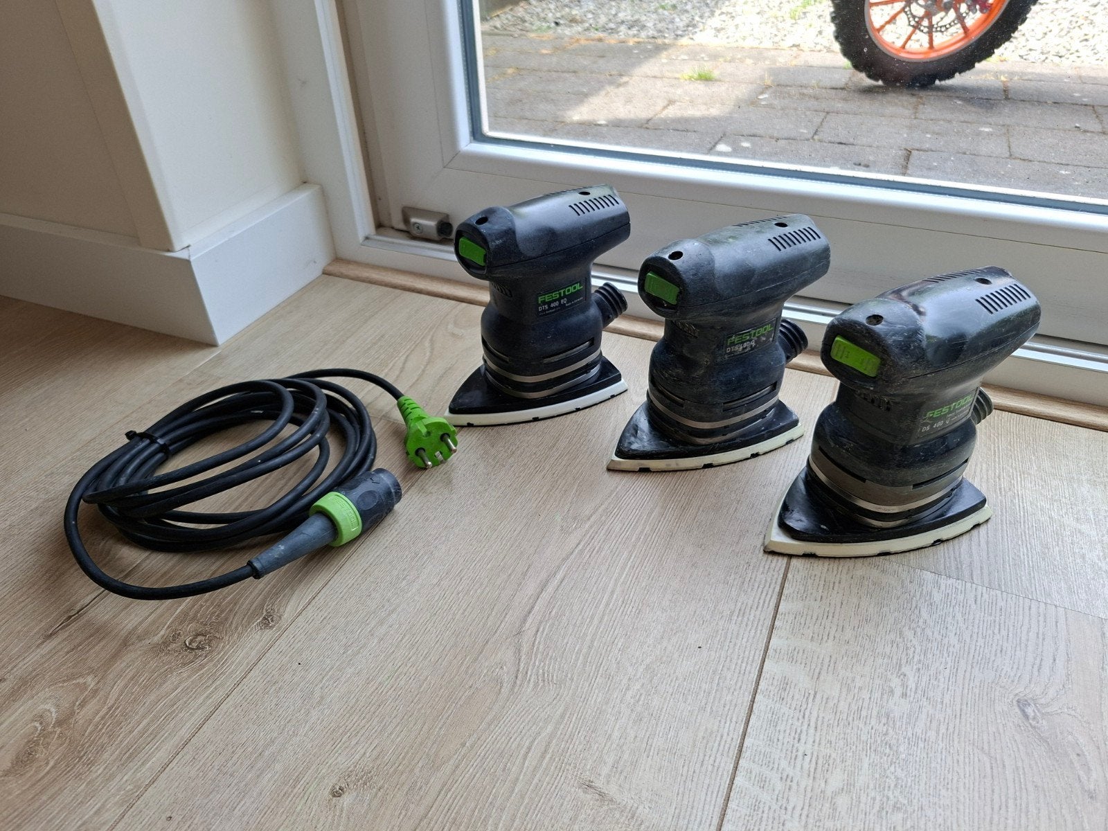 3x Festool DTS 400 schuurmachine, Ophalen of Verzenden, Zo goed als nieuw, Minder dan 600 watt, Excentrische schuurmachine