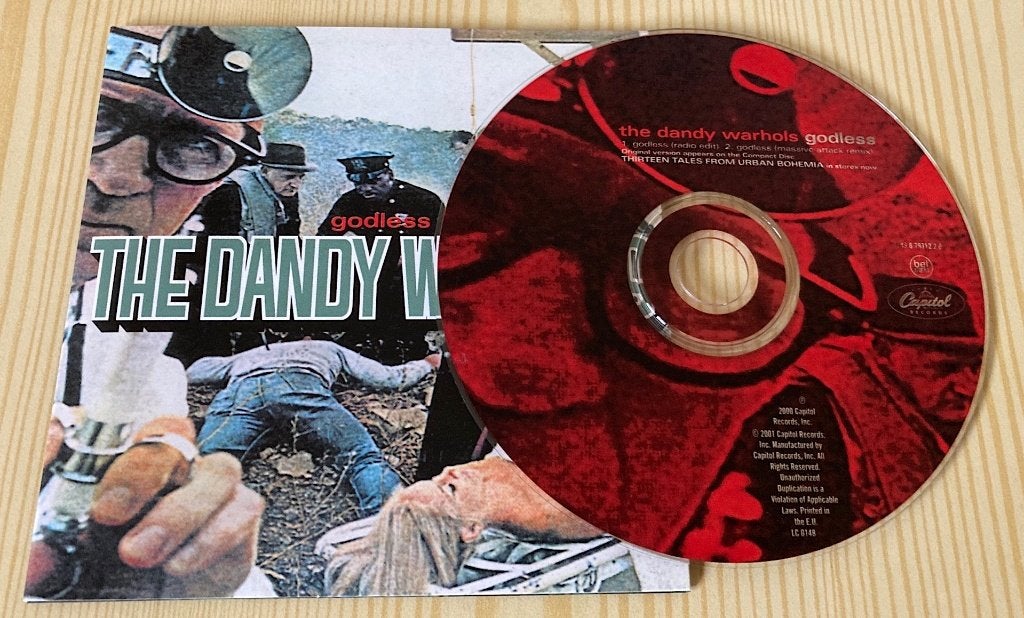 CD Single The Dandy Warhols - Godless (2 Tracks), Ophalen, Zo goed als nieuw, Rock en Metal