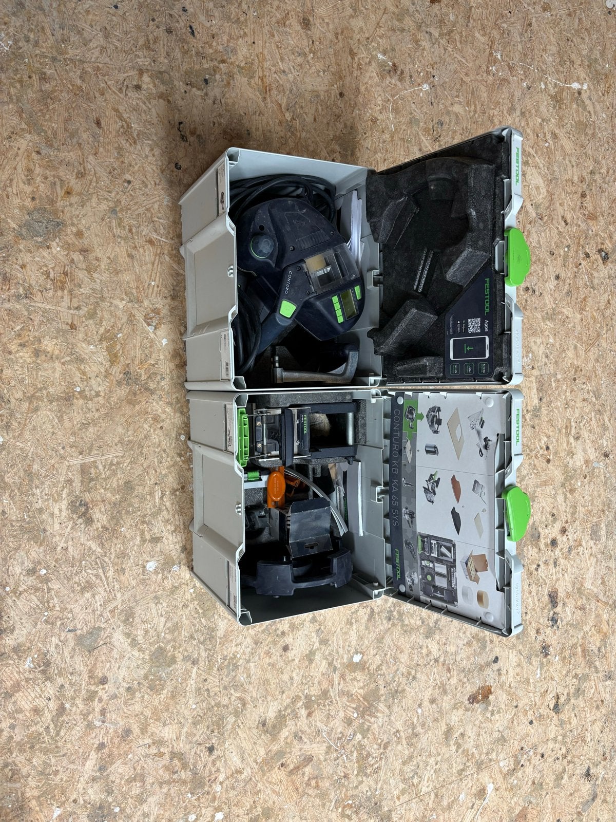 Festool conturo k65 set kantenlijmmachinet+ 9 x 48 patronen, Doe-het-zelf en Verbouw, Gereedschap | Overige machines, Ophalen