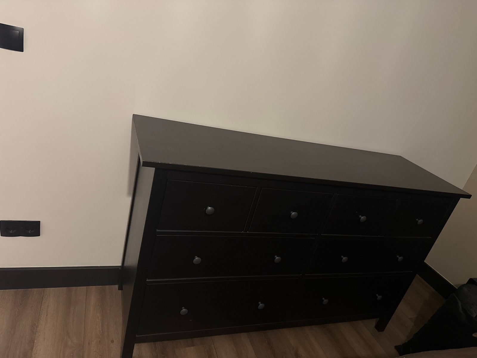 IKEA Hemnes ladekast donkerbruin - 8 laden, Ophalen, Gebruikt, 5 laden of meer, 150 tot 200 cm
