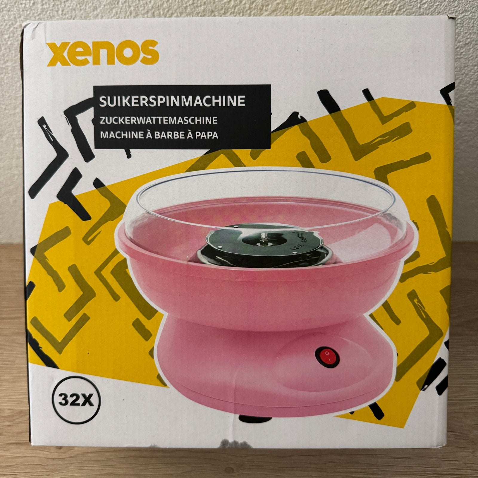 Xenos Suikerspinmachine - Nieuw in doos!, Overige typen, Ophalen of Verzenden, Nieuw, Roze