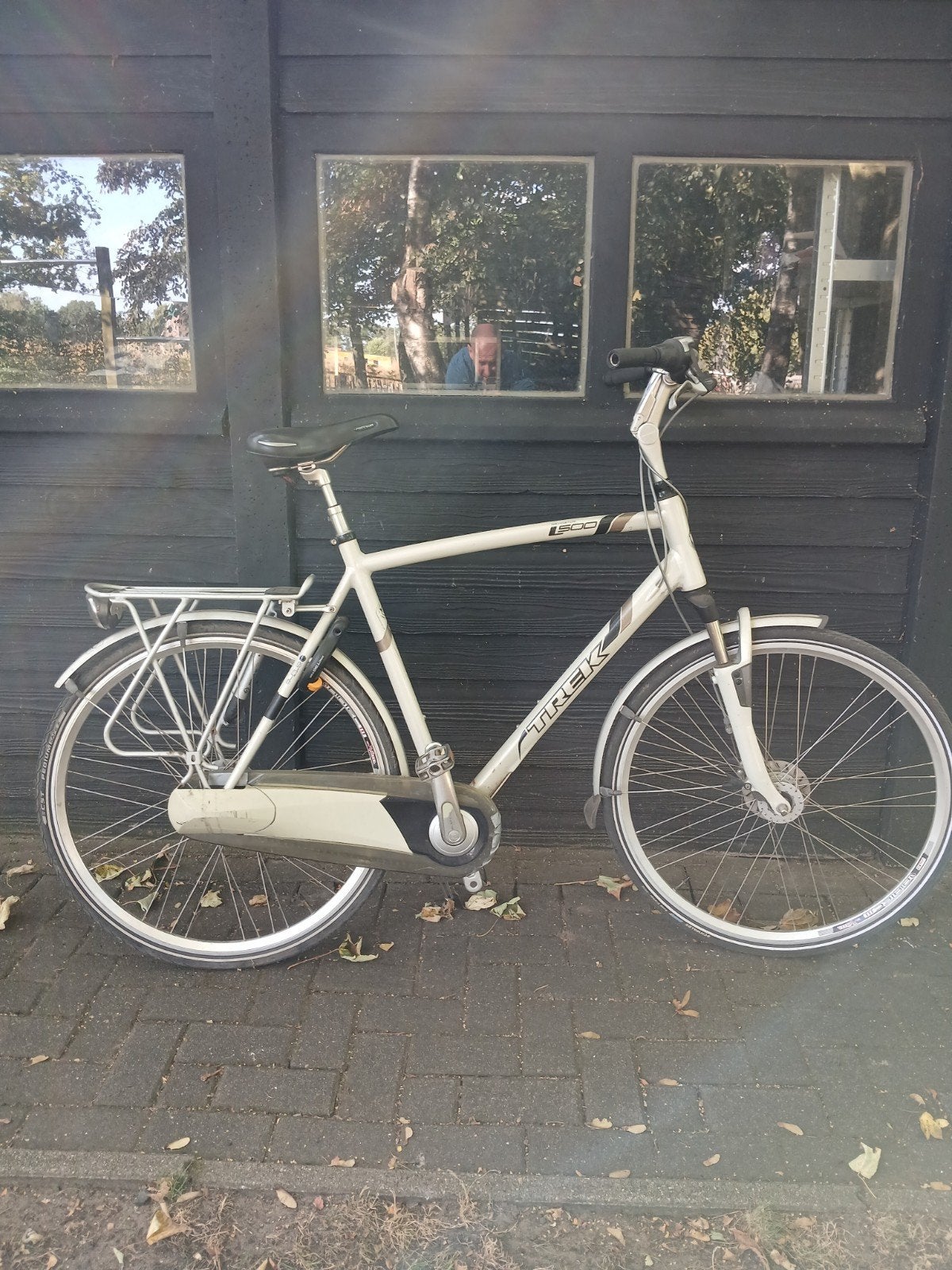 mooie Trek navigator 500 heren fiets, Gebruikt, Versnellingen, Trommelrem, Ophalen