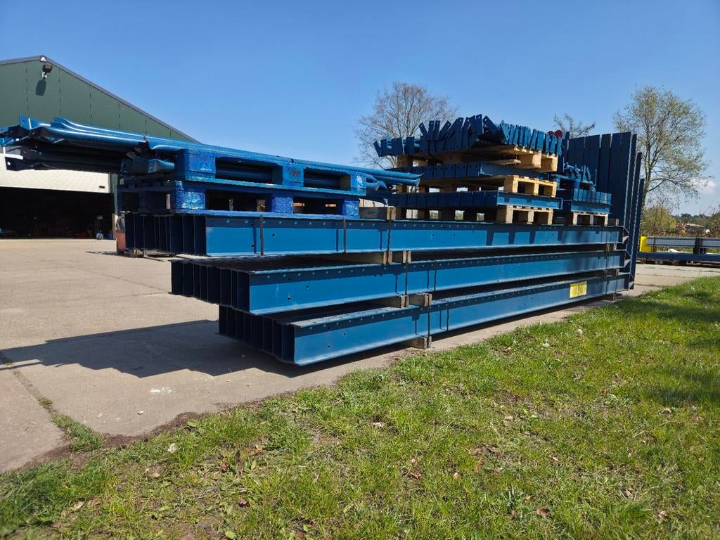 Partij Draagarmstelling enkelzijdig 5.5x1.1/1.2m, Ophalen of Verzenden