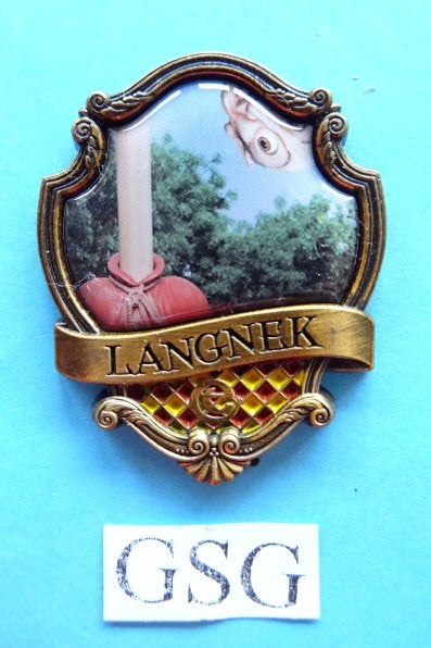 Langnek nr. EPP436-02, Ophalen, Zo goed als nieuw, Button of Speldje