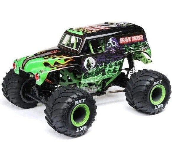 Losi LMT Grave Digger Monster Truck RC (1:10) + Accu /zender, Elektro, Gebruikt, Auto offroad, Ophalen of Verzenden