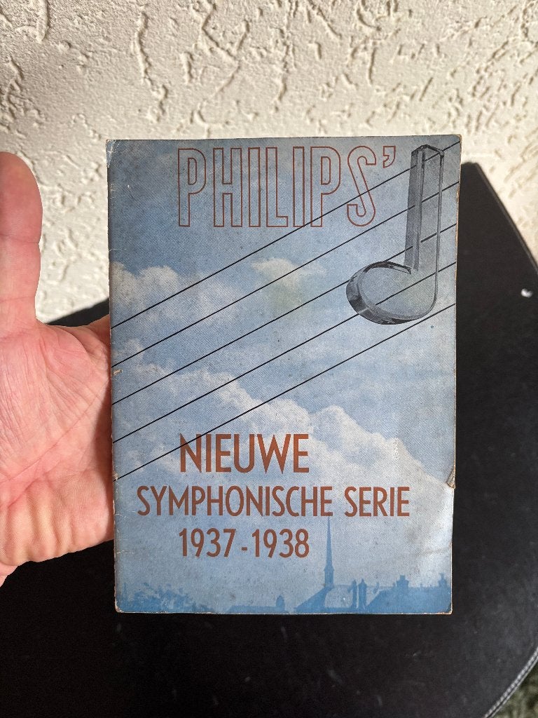 Paul Schuitema - Philips Nieuwe Symphonische Serie - 1937, Gelezen, Paul Schuitema, Ophalen of Verzenden, Grafische vormgeving