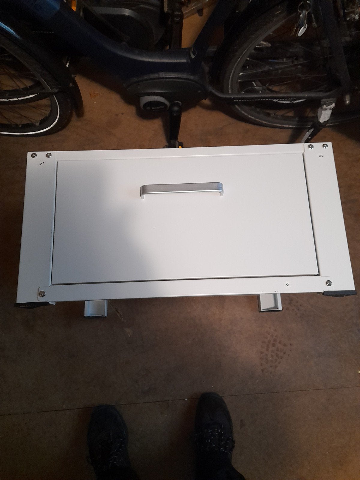 Wasmachine verhoger 63x55x32 met lade, Ophalen, Zo goed als nieuw, 1200 tot 1600 toeren, Minder dan 85 cm