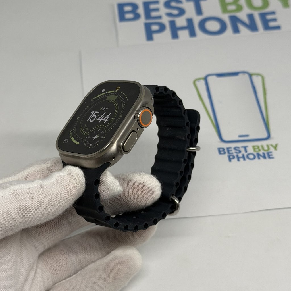 Apple Watch Ultra 1 grijs /oceaanband /86% batt /garantie, Apple, Zo goed als nieuw, Support@apple.com, Apple Park Way, Cupertino, California