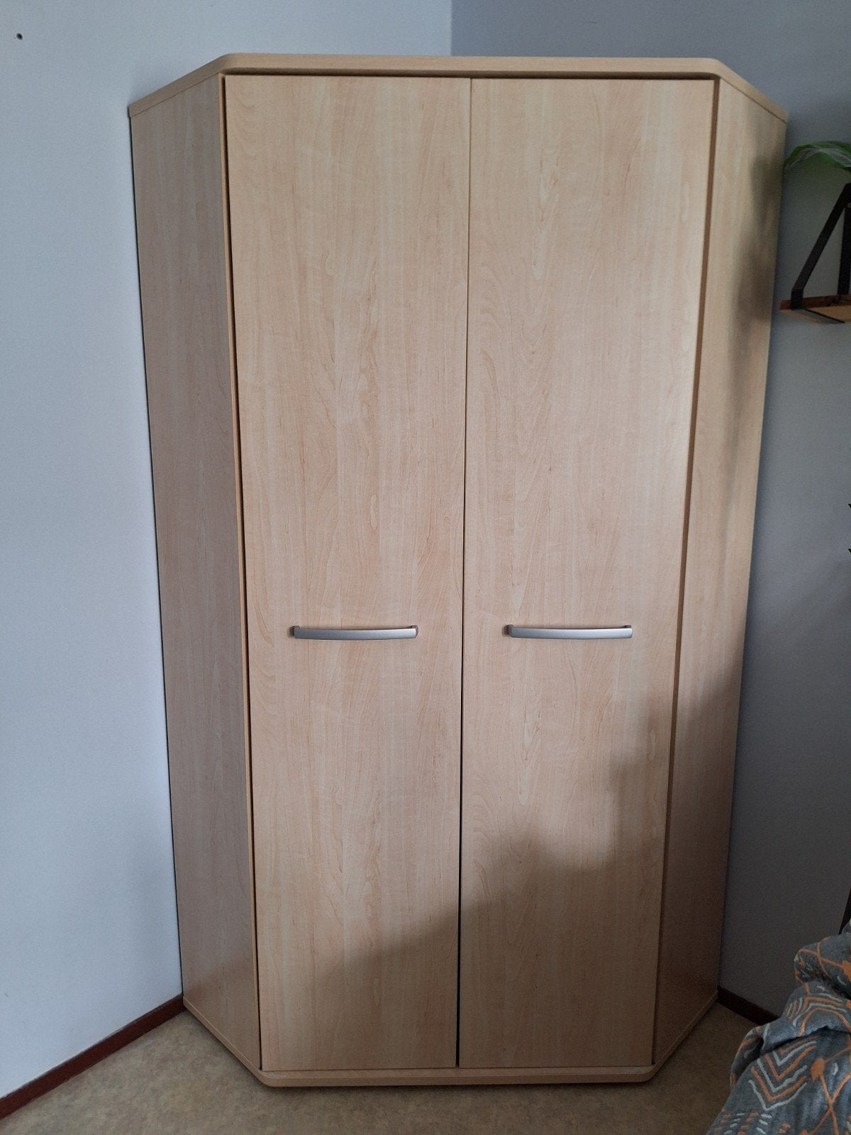 Hoekkast,  opbergkast met legplanken en hangruimte, Huis en Inrichting, Kasten | Kledingkasten, Ophalen, Gebruikt, 75 cm of meer