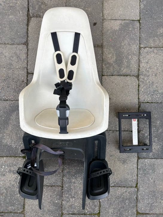 Bobike One fietstoeltjes: Voor- en Achterzitje + Windscherm, Ophalen, Gebruikt, Voetsteuntjes, Voorzitje