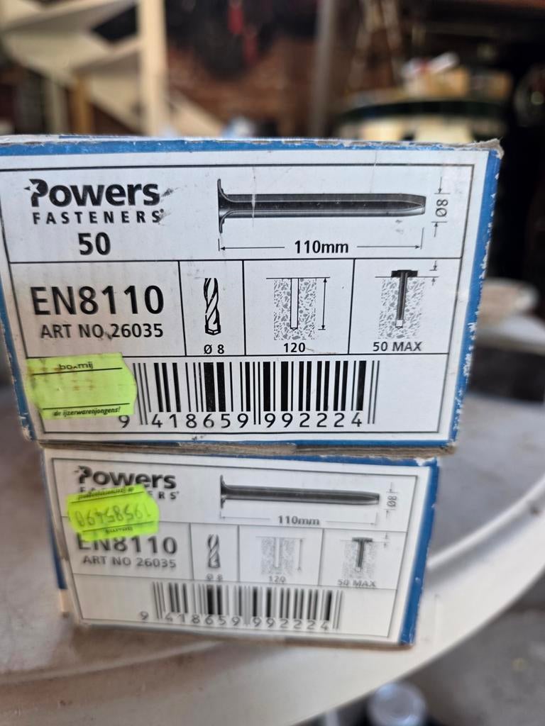 Powers Fasteners Express Nagel EN8110 - 110mm (50 stuks), Ophalen of Verzenden, Nieuw