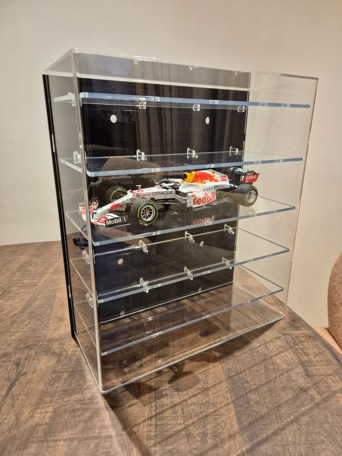 LasAcryl Wand vitrine display voor 5 auto's, Ophalen of Verzenden, Nieuw, 1:50 tot 1:144
