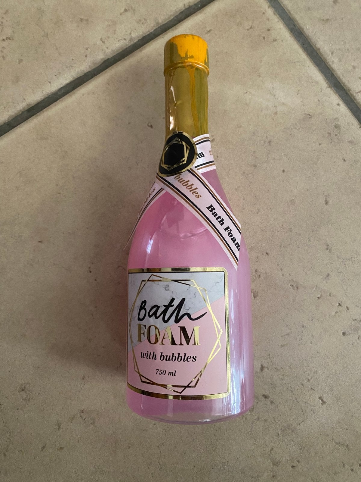 Roze Badschuim Fles - 750 ml, Ophalen of Verzenden, Nieuw, Bad & Douche