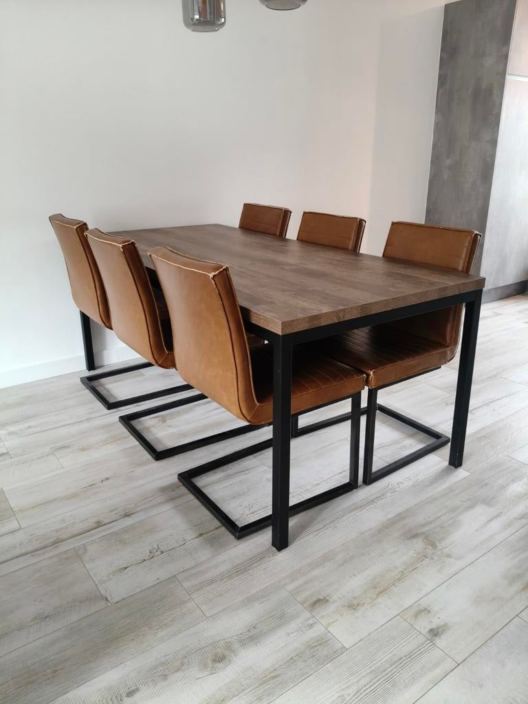 Eettafel 190x90, Huis en Inrichting, Tafels | Eettafels, Ophalen, Zo goed als nieuw, Rechthoekig, 50 tot 100 cm