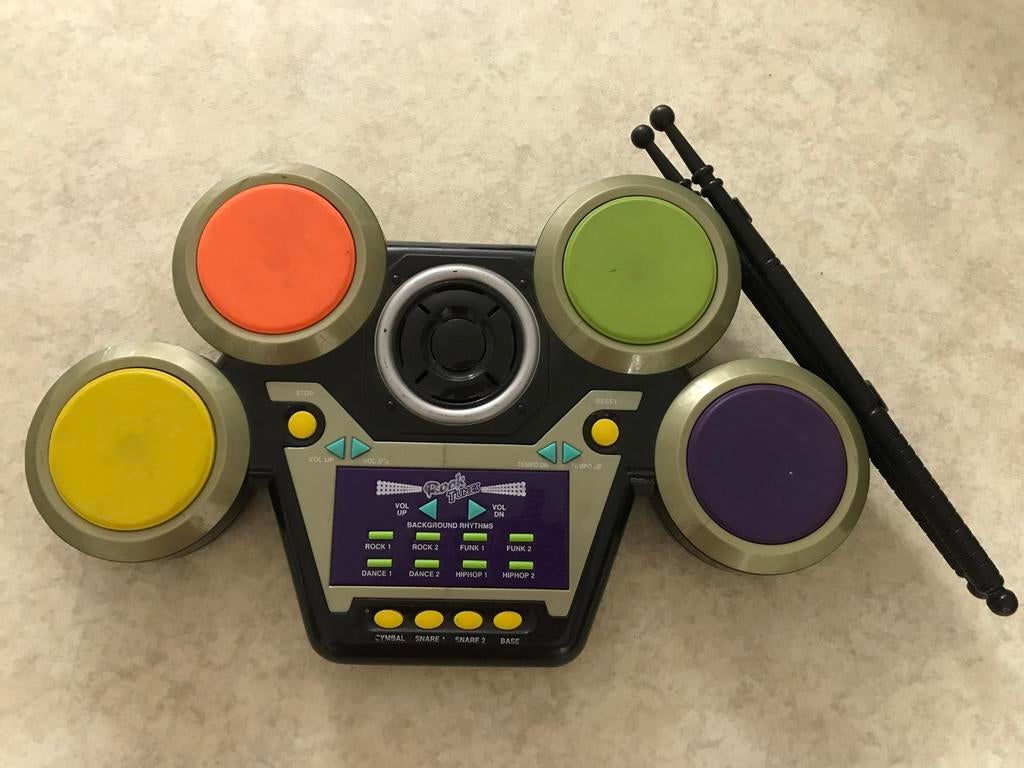 Rock Tunes Elektronisch Drumstel met Drumstokken, Ophalen of Verzenden, Gebruikt, Jongen of Meisje