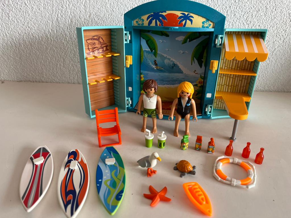 Playmobil speelbox surfshop 5641, Kinderen en Baby's, Speelgoed | Playmobil, Ophalen of Verzenden, Zo goed als nieuw, Complete set
